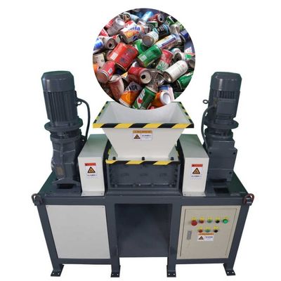 Двойные двигатели Металл Алюминий Shredder Crusher Machine Охрана окружающей среды